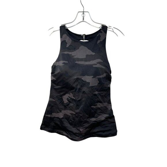 ATHLETA Freestyle Camo Tankini Top 36B 36C Bra Tank Support Wired Lined GUC - Picture 2 of 9